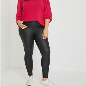 Eloquii Coated Skinny Jeans.